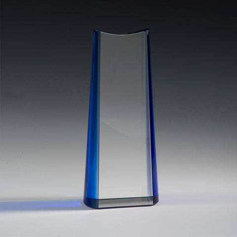 Crystal Titulum Award 4"W x 9"H by Nik Meller Engraved and Personalized