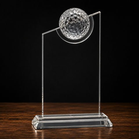 Crystal Golf Tablet Trophy Custom Engraved and Personalized