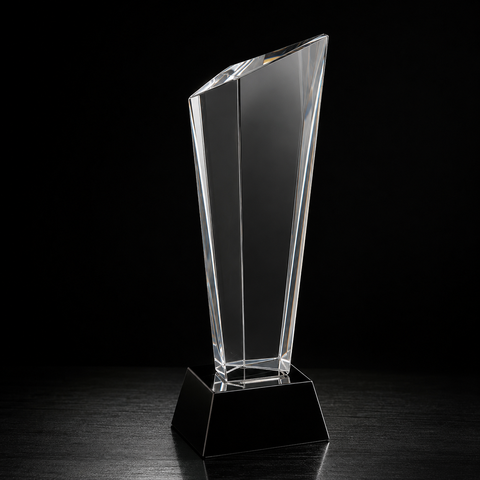 Crystal 3D Rising Peak Award Engraved and Personalized
