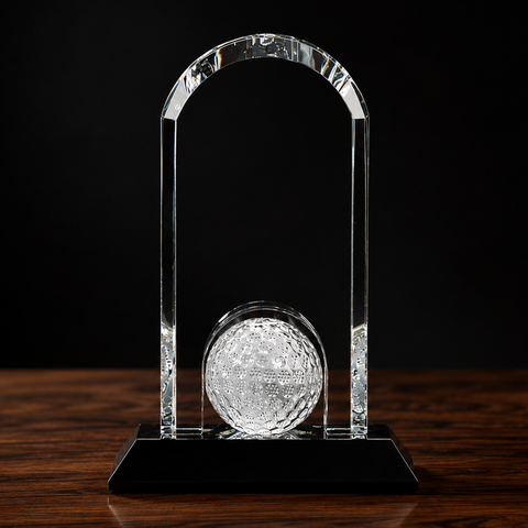 Crystal Dome Golf Trophy Custom Engraved and Personalized