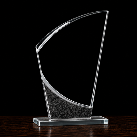8"H Wave Designer Glass Award