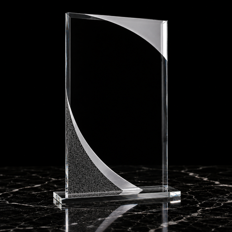 8"H Rectangle Designer Glass Award