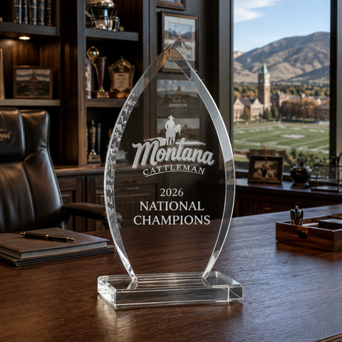 Oval Jade Glass Award Engraved and Personalized