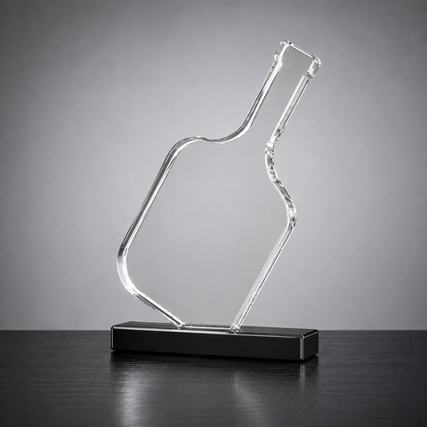 Crystal Pickleball Trophy Custom Engraved and Personalized