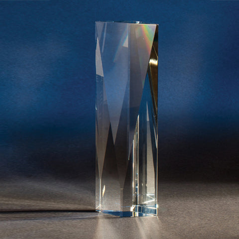 Crystal Gladwell Award 4"W x 12"H Engraved and Personalized