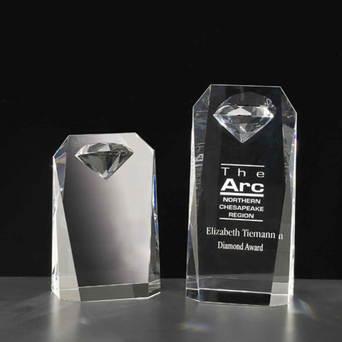 Crystal Randevu Diamond Award Custom Engraved and Personalized