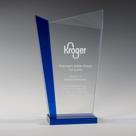 Crystal Balancar Award 5 3/4"W x 9 1/2"H by Nik Meller Engraved and Personalized