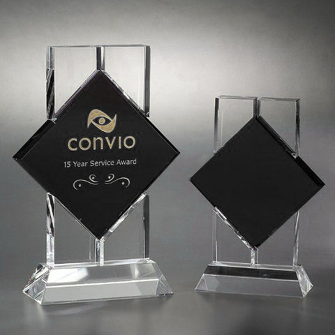 Black Crystal  Bold Award by Nik Meller Engraved Personalized