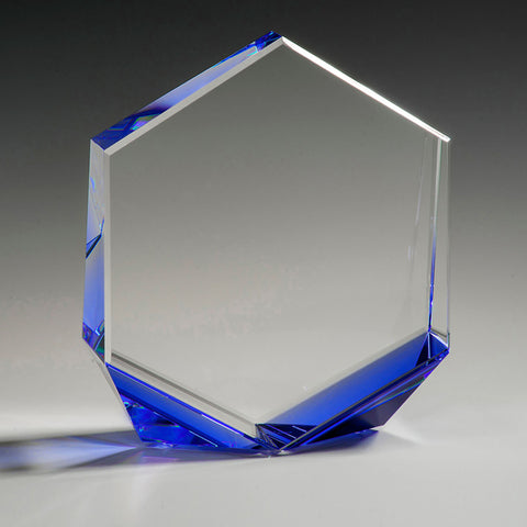 Crystal Bromium Award 5 1/8"W x 6"H by Nik Meller Engraved and Personalized