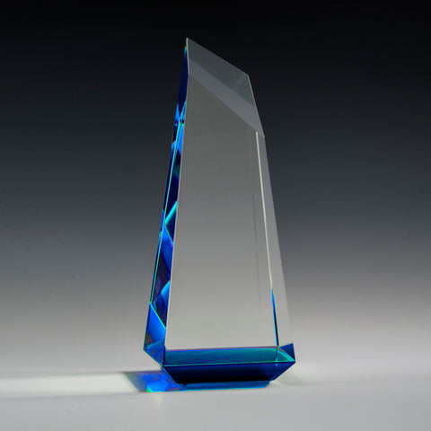 Crystal Lumen Award 3 1/2"W x 9"H by Nik Meller Engraved and Personalized