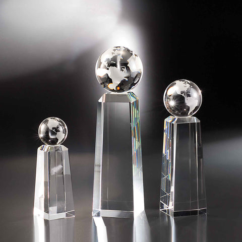 Crystal Discovery World Award Engraved and Personalized