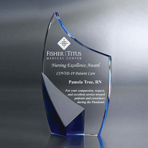 Crystal Trance Award Engraved and Personalized